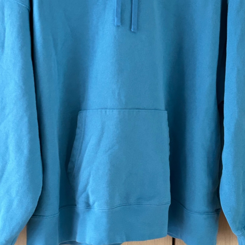 Jordan Flight Oversize Heavyweight Blue Fleece Hoodie Women's M Kangaroo Pocket - Picture 7 of 10